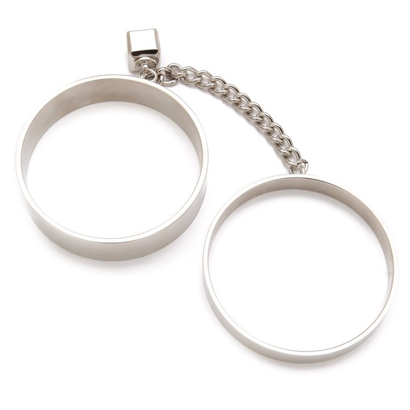 Marc by Marc Jacobs Silver Double Threat Bangles - Picture 2 of 8